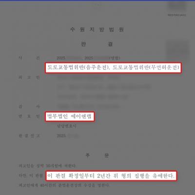 음주운전 및 무면허운전 6진, 이례적인 집행유예 선처 이끌어내